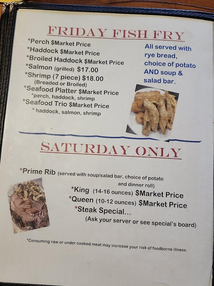 Charlie's Lake Metonga Resort Restaurant Menu image 2