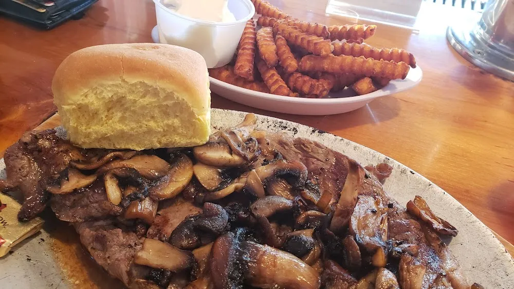 Ribeye Steak with Sweet Potato Fries